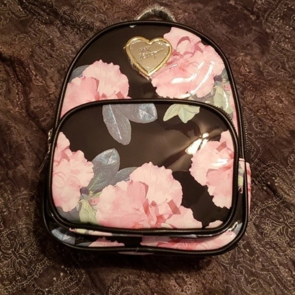 Betsey Johnson Handbags - FLORAL MINI BACKPACK